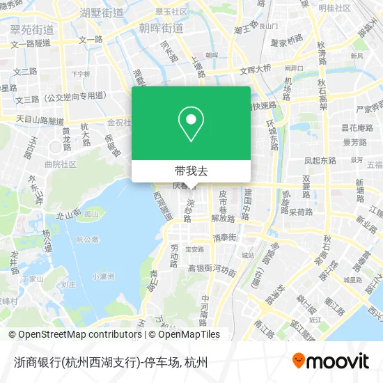 浙商银行(杭州西湖支行)-停车场地图