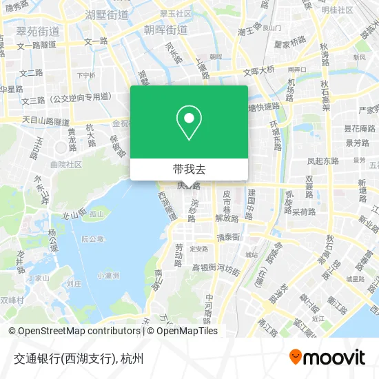 交通银行(西湖支行)地图