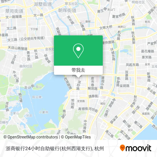 浙商银行24小时自助银行(杭州西湖支行)地图