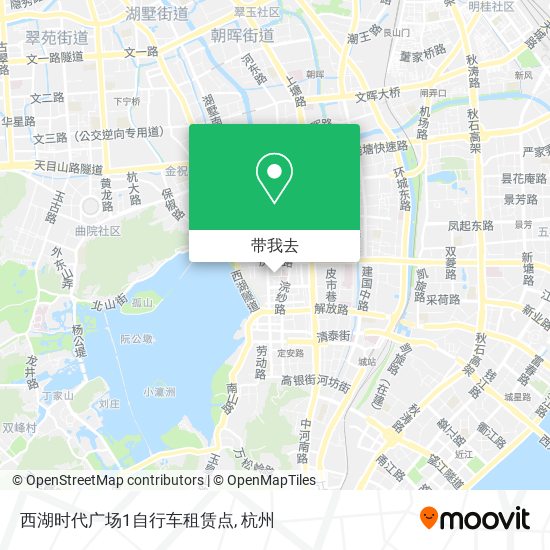 西湖时代广场1自行车租赁点地图