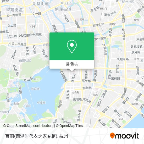 百丽(西湖时代衣之家专柜)地图
