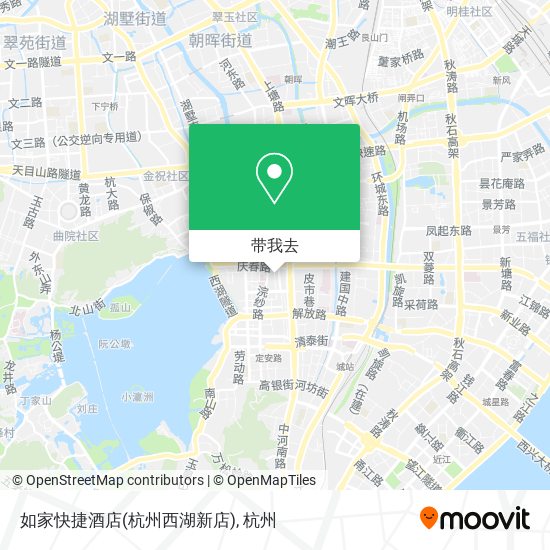 如家快捷酒店(杭州西湖新店)地图