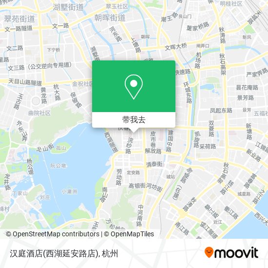 汉庭酒店(西湖延安路店)地图