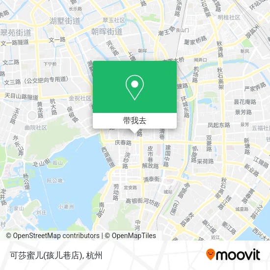 可莎蜜儿(孩儿巷店)地图