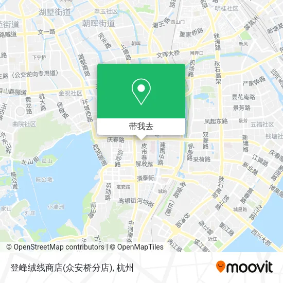 登峰绒线商店(众安桥分店)地图