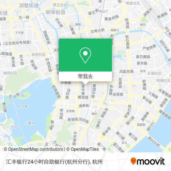 汇丰银行24小时自助银行(杭州分行)地图