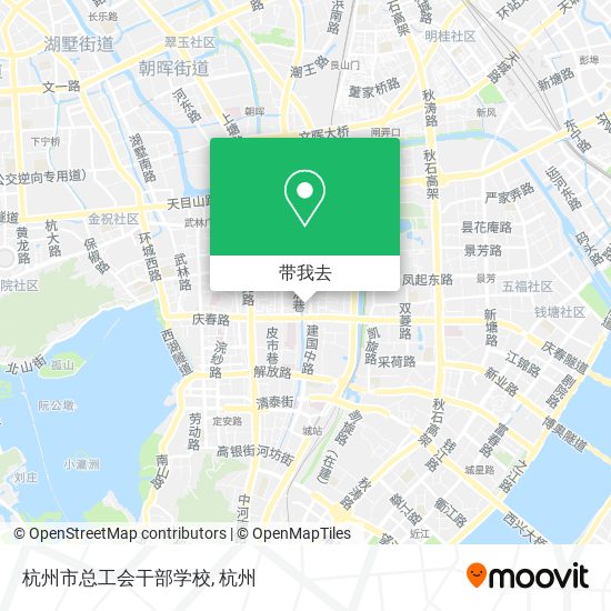 杭州市总工会干部学校地图