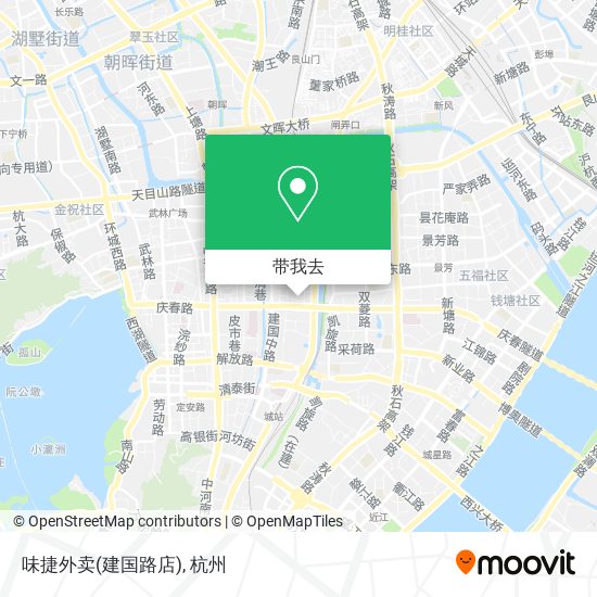 味捷外卖(建国路店)地图