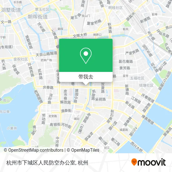 杭州市下城区人民防空办公室地图