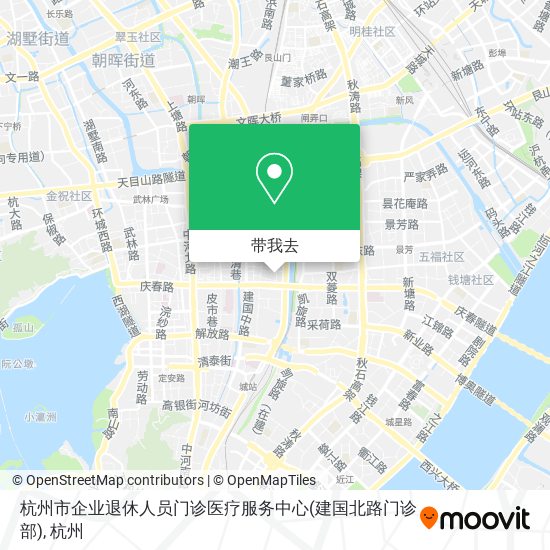 杭州市企业退休人员门诊医疗服务中心(建国北路门诊部)地图