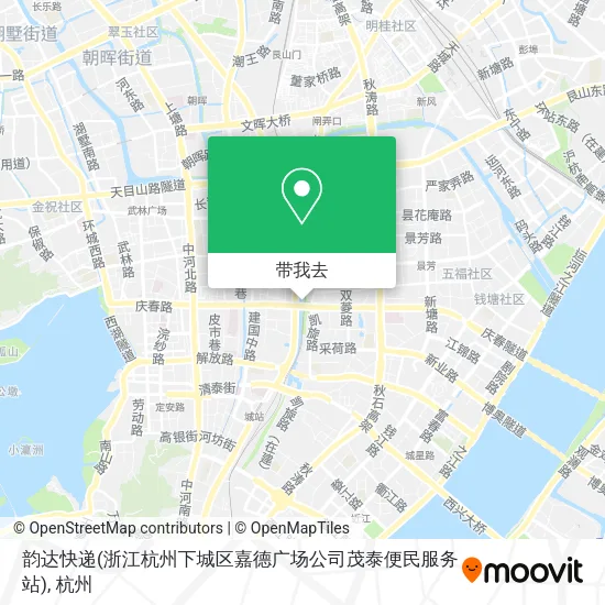 韵达快递(浙江杭州下城区嘉德广场公司茂泰便民服务站)地图