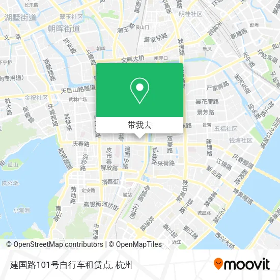 建国路101号自行车租赁点地图