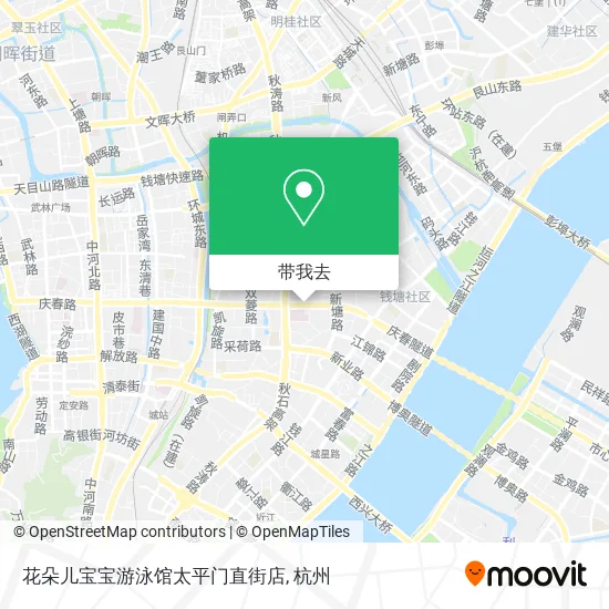 花朵儿宝宝游泳馆太平门直街店地图