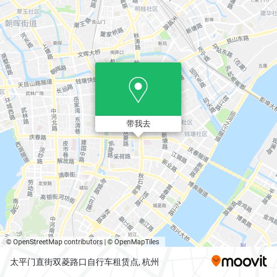 太平门直街双菱路口自行车租赁点地图