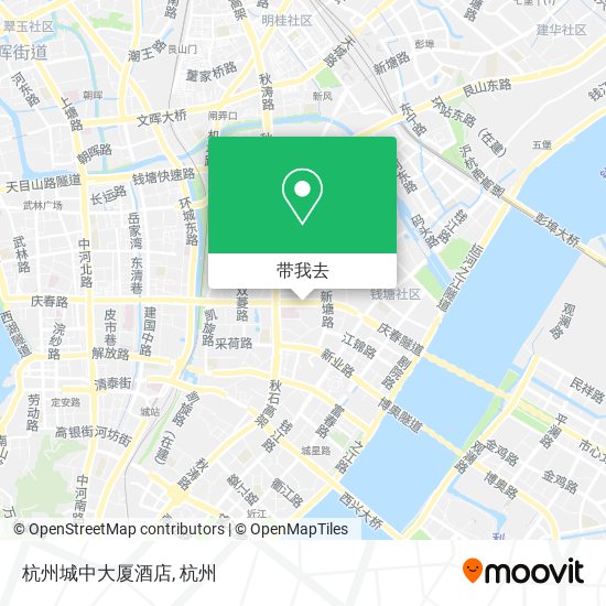杭州城中大厦酒店地图