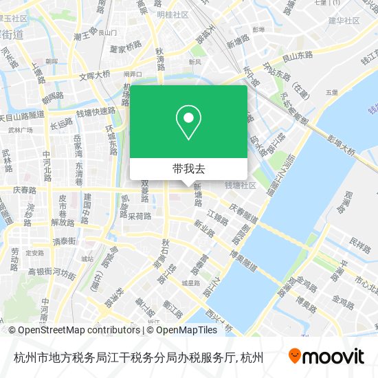 杭州市地方税务局江干税务分局办税服务厅地图