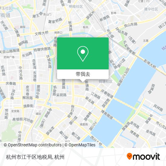 杭州市江干区地税局地图