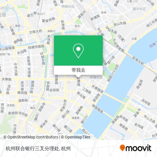 杭州联合银行三叉分理处地图