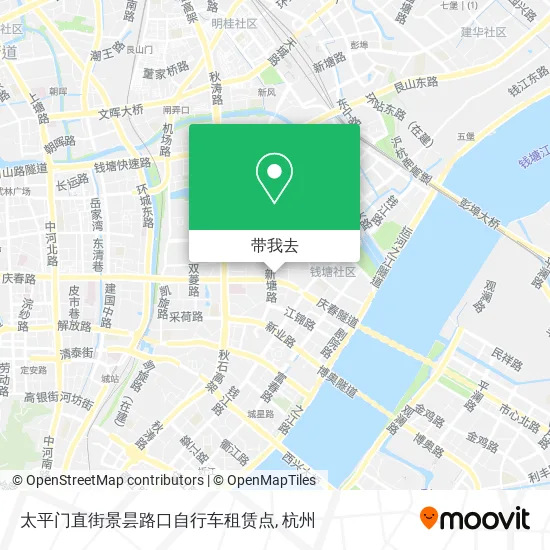 太平门直街景昙路口自行车租赁点地图