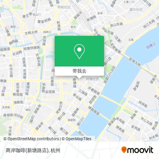 两岸咖啡(新塘路店)地图