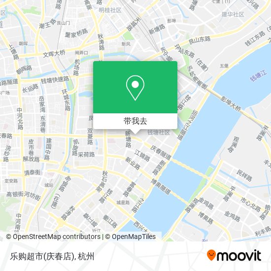 乐购超市(庆春店)地图