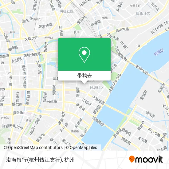 渤海银行(杭州钱江支行)地图