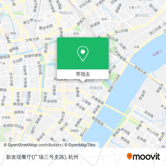 新发现餐厅(广场三号支路)地图