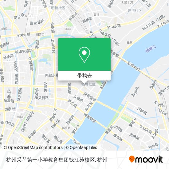 杭州采荷第一小学教育集团钱江苑校区地图