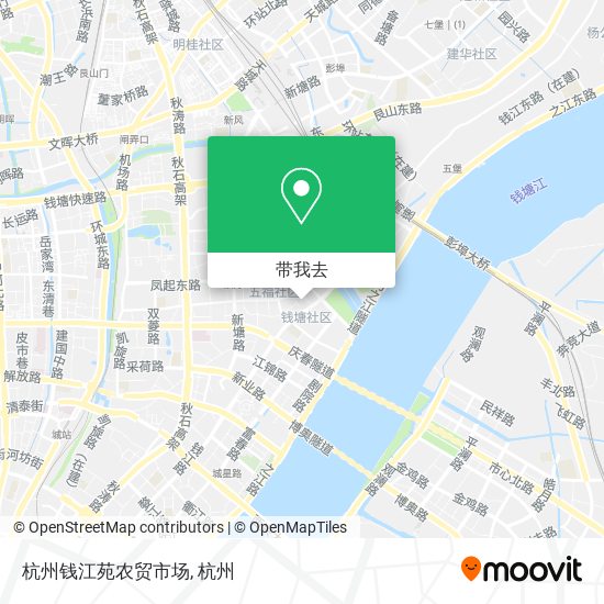杭州钱江苑农贸市场地图