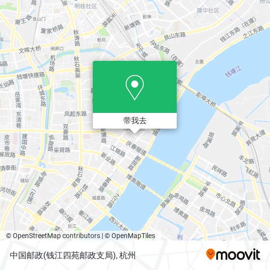 中国邮政(钱江四苑邮政支局)地图
