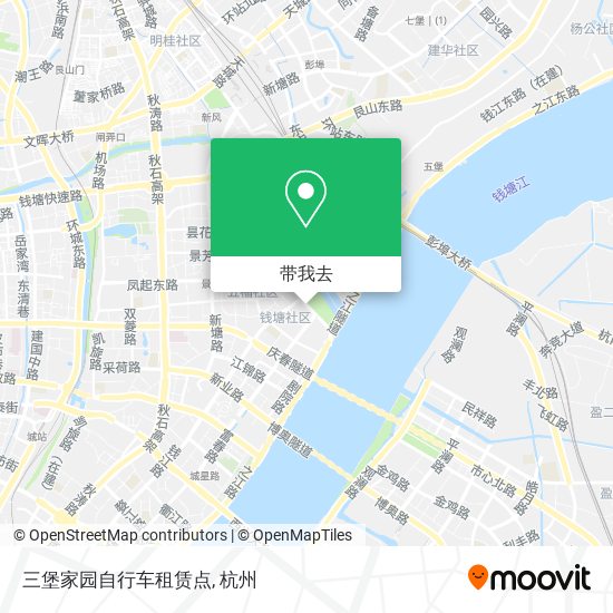 三堡家园自行车租赁点地图