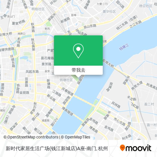 新时代家居生活广场(钱江新城店)A座-南门地图