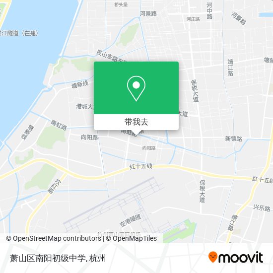 萧山区南阳初级中学地图