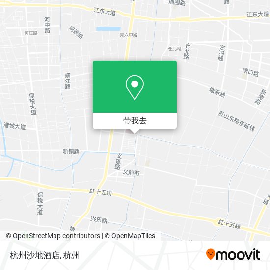 杭州沙地酒店地图