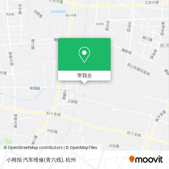 小拇指·汽车维修(青六线)地图
