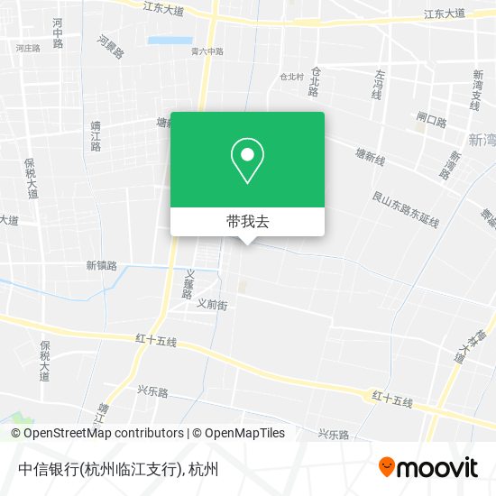 中信银行(杭州临江支行)地图