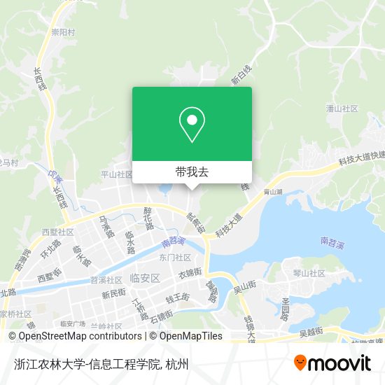 浙江农林大学-信息工程学院地图