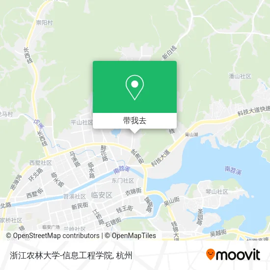 浙江农林大学-信息工程学院地图