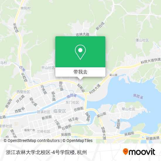 浙江农林大学北校区-4号学院楼地图