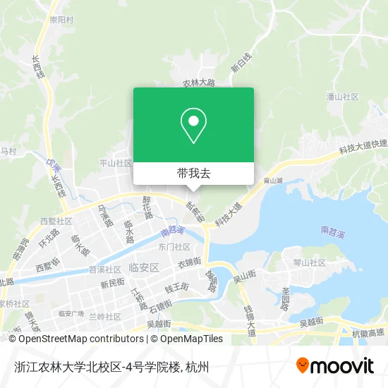 浙江农林大学北校区-4号学院楼地图