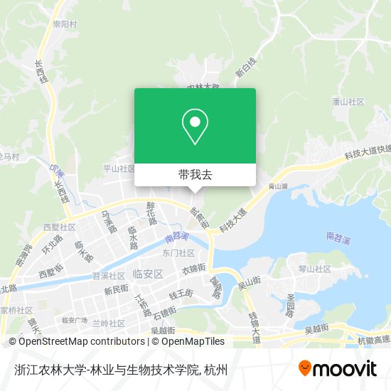 浙江农林大学-林业与生物技术学院地图