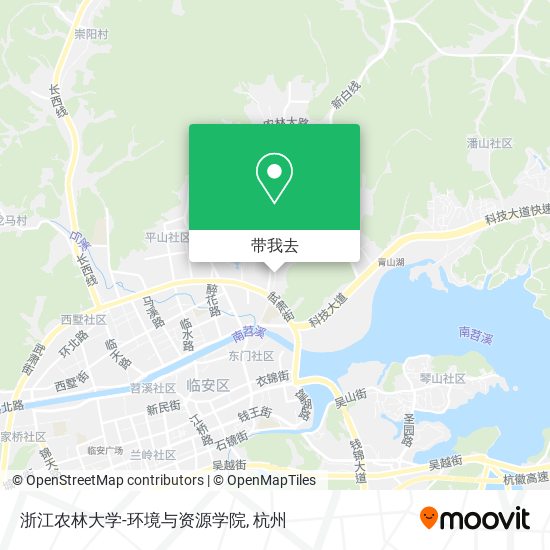 浙江农林大学-环境与资源学院地图
