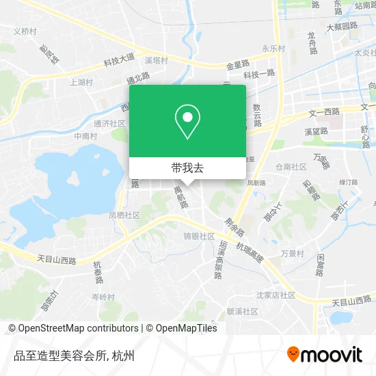 品至造型美容会所地图