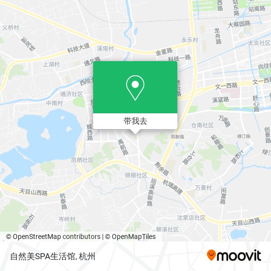 自然美SPA生活馆地图