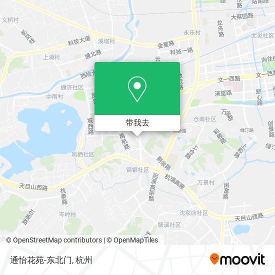 通怡花苑-东北门地图
