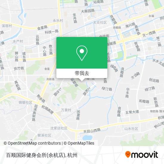 百顺国际健身会所(余杭店)地图