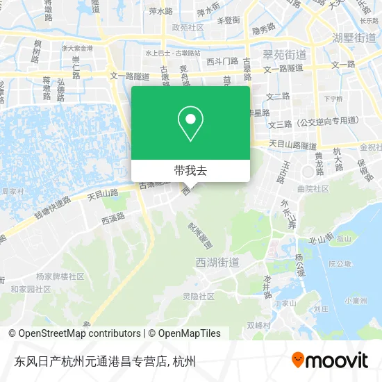 东风日产杭州元通港昌专营店地图