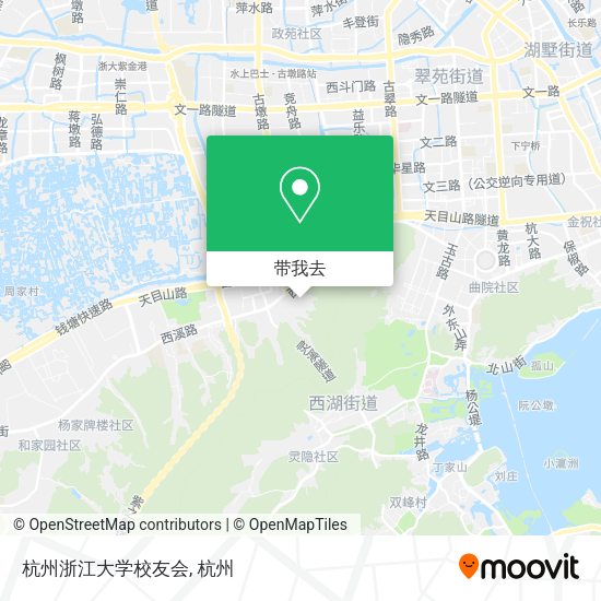 杭州浙江大学校友会地图