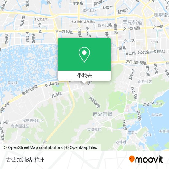 古荡加油站地图