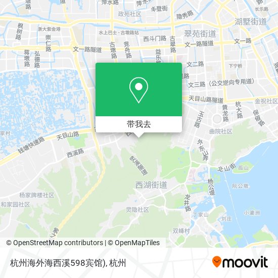 杭州海外海西溪598宾馆)地图